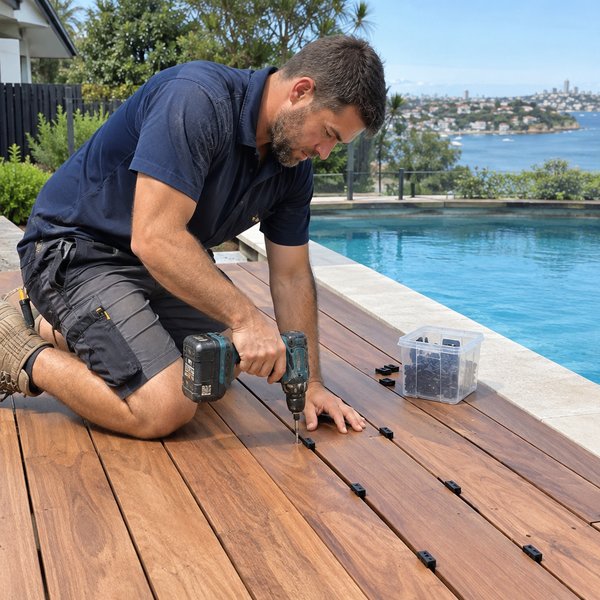 Decking - Laying Boards and Fixing in Sydney North Shore