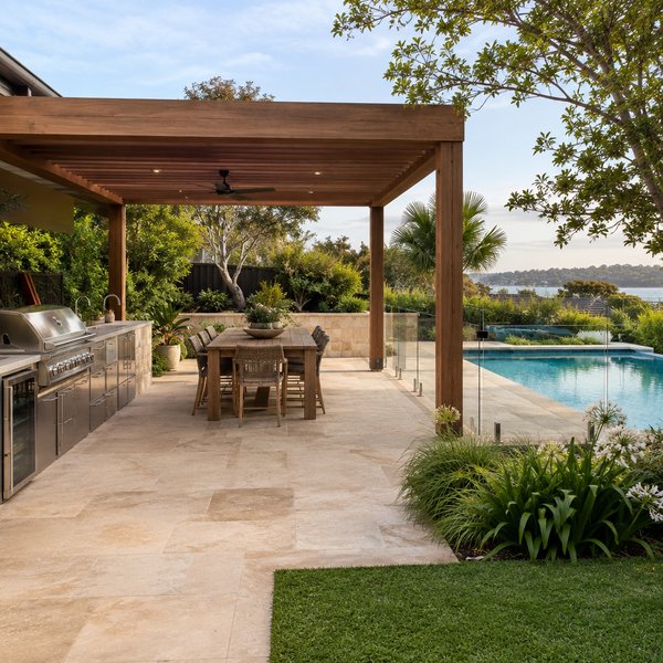 One Finished Backyard Instead of Separate Projects - Outdoor Entertaining & Kitchens in Sydney North Shore