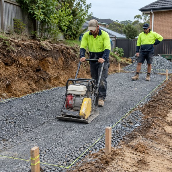 Paving & Natural Stone - Excavation and Compacted Base Preparation in Sydney North Shore