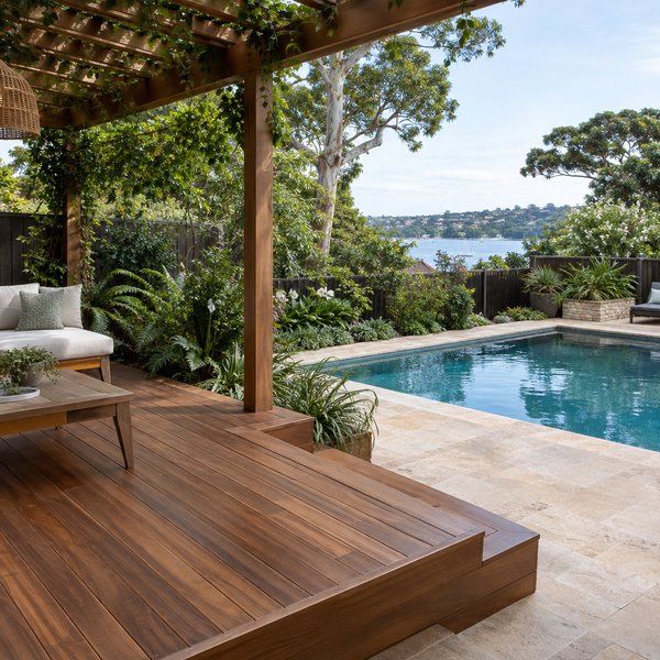 Outdoor Areas That Flow Together - Decking in Sydney North Shore